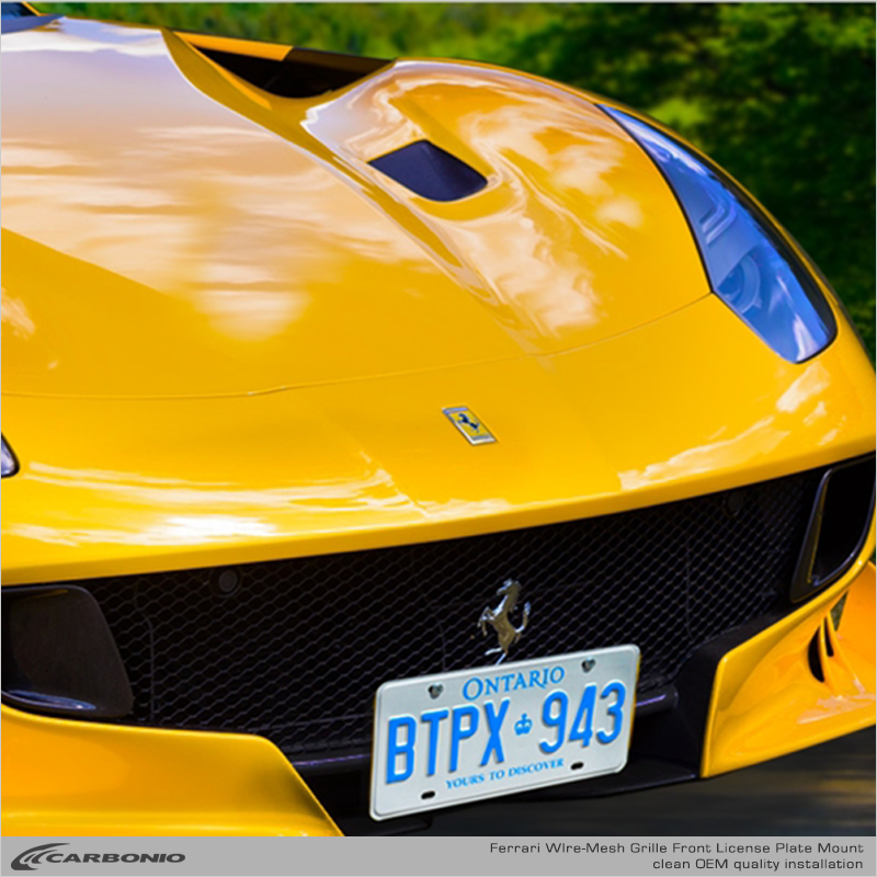 1948 - Present: Ferrari License Plate Mount (for wire-mesh grille)