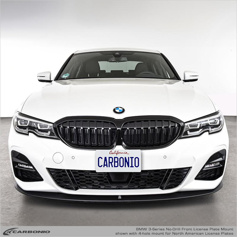 BMW 3-Series No-Drill Front License Plate Mount – Carbonio