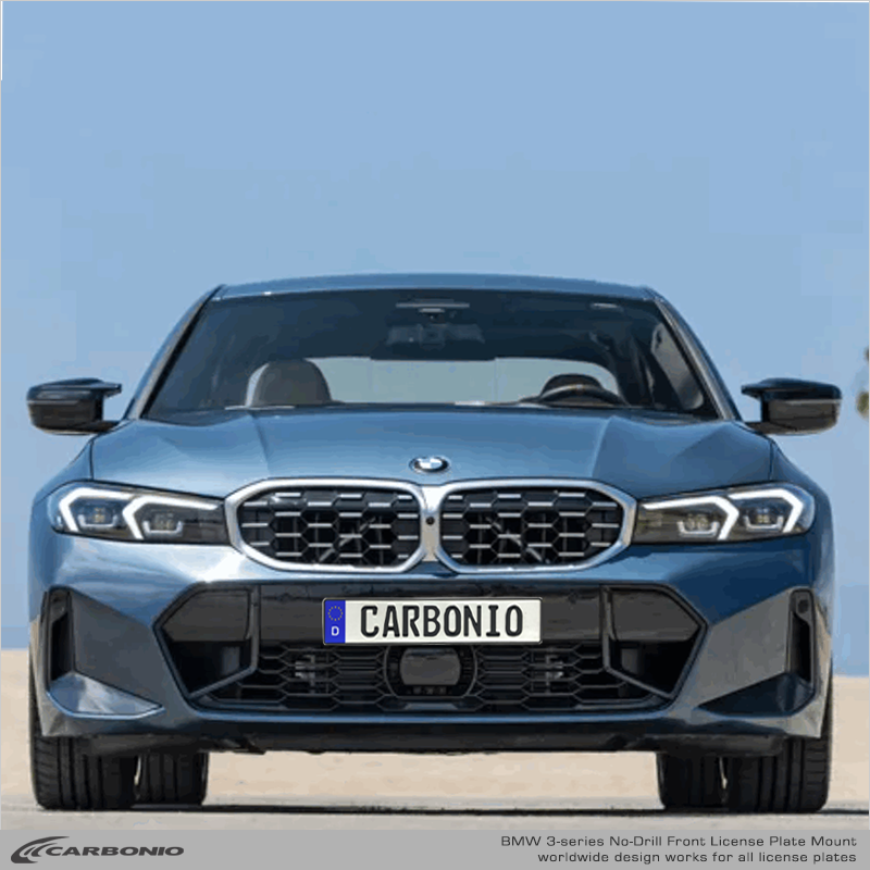 BMW Série 3 (2019-2026) Support de plaque d'immatriculation avant sans perçage