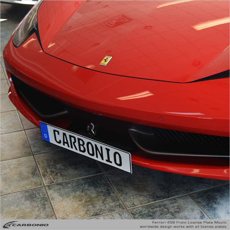 Ferrari F458 License Plate Mount