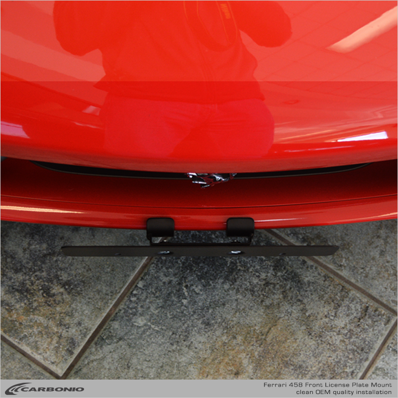 Ferrari F458 License Plate Mount