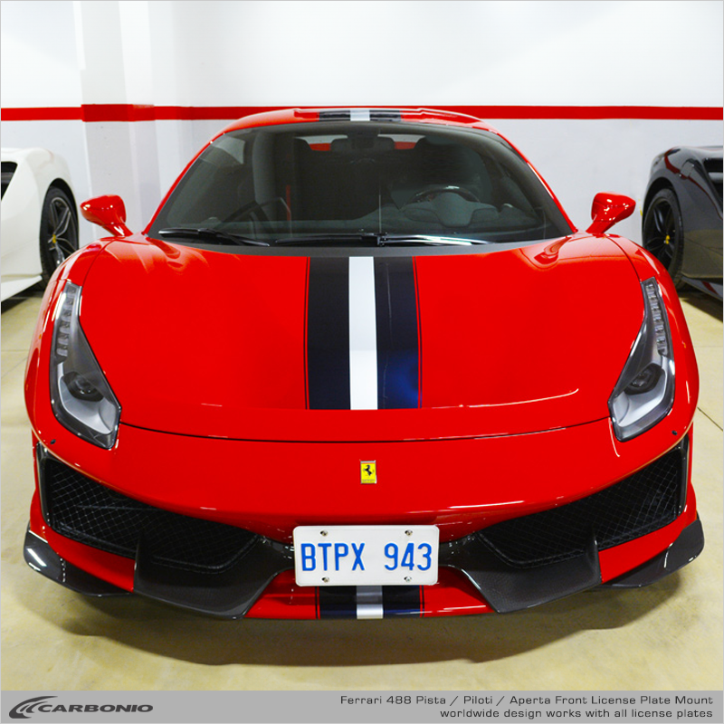 Ferrari 488 Pista License Plate Mount