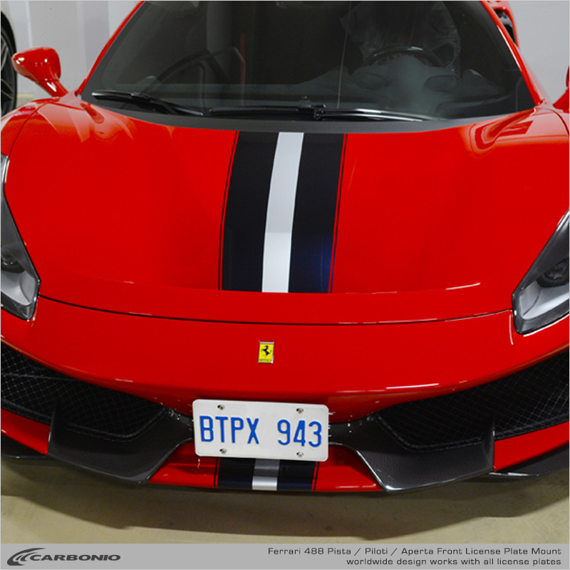 Ferrari 488 Pista License Plate Mount