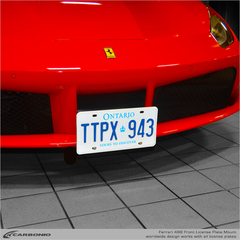 Ferrari F488 License Plate Mount