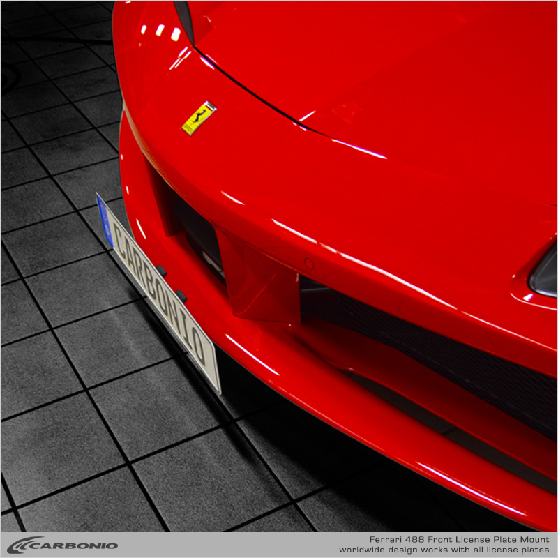 Ferrari F488 License Plate Mount