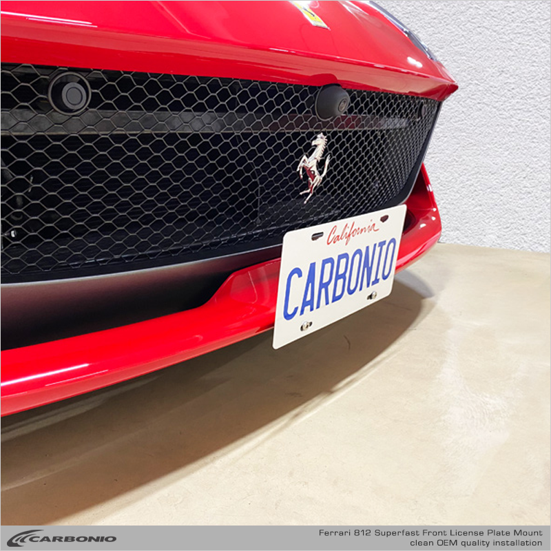 Ferrari 812 License Plate Mount