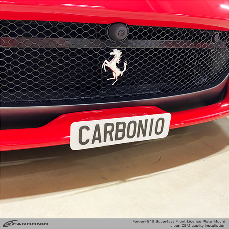 Ferrari 812 License Plate Mount