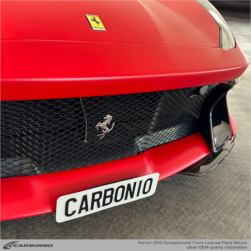 Ferrari 812 (2017-2024) All versions incl. Competizione License Plate Mount