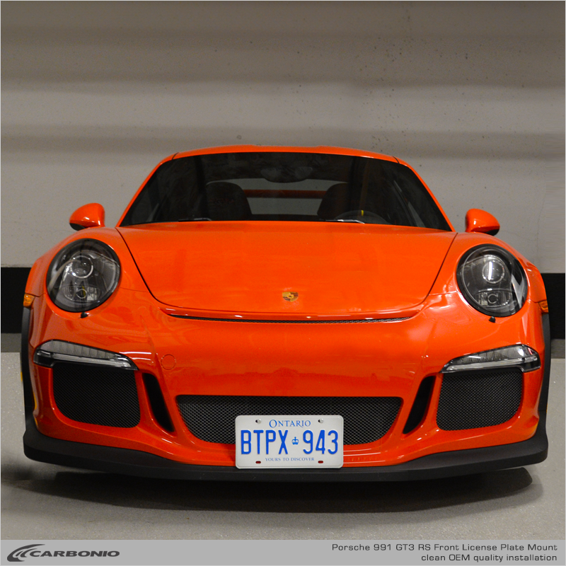 Porsche 991 & 991.2 GT3, GT3 RS, GT2 RS, & Speedster No Drill License Plate Mount