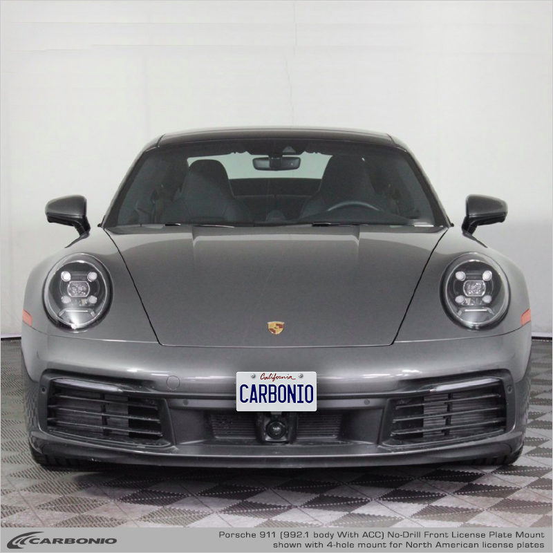 Porsche 911 (992.1 body 2020-2024) No Drill Front License Plate Mount