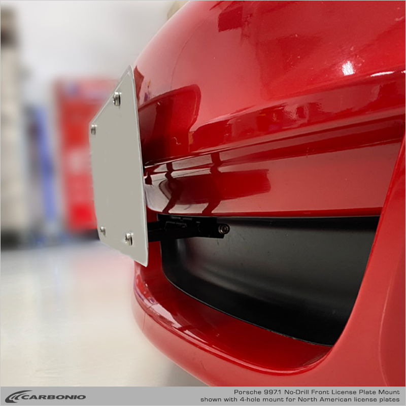 Porsche 911 (997 body 2005-2008) No Drill Front License Plate Mount