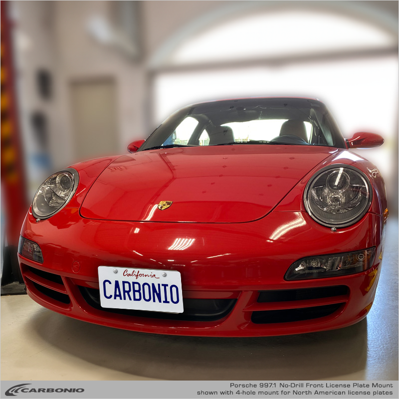 Porsche 911 (997 body 2005-2008) No Drill Front License Plate Mount