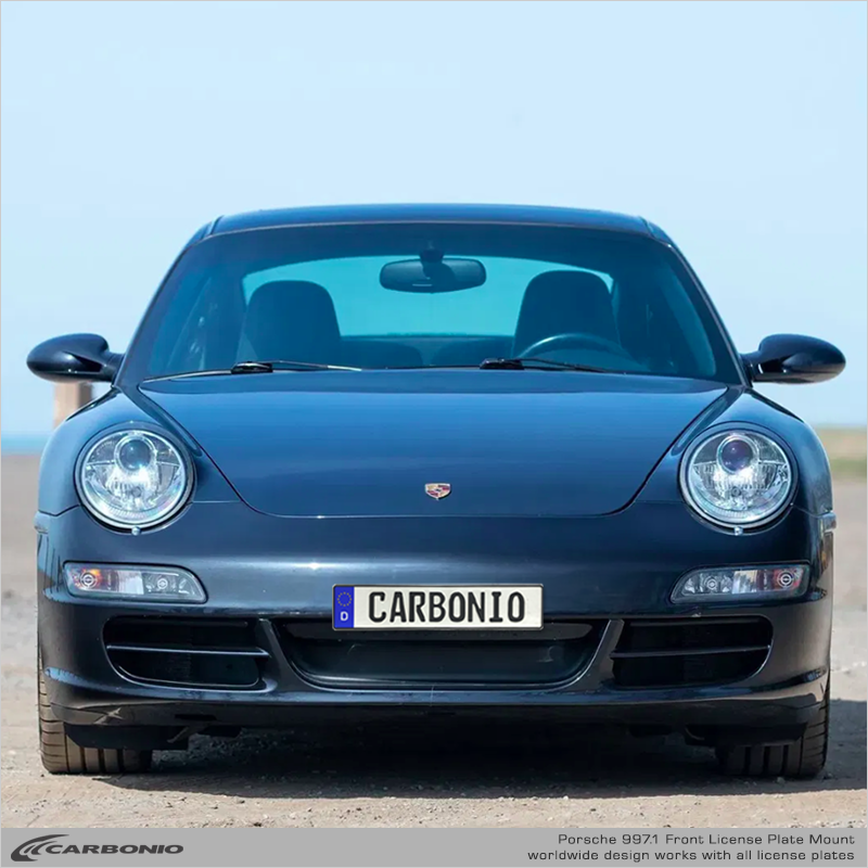 Porsche 911 (997 body 2005-2008) No Drill Front License Plate Mount