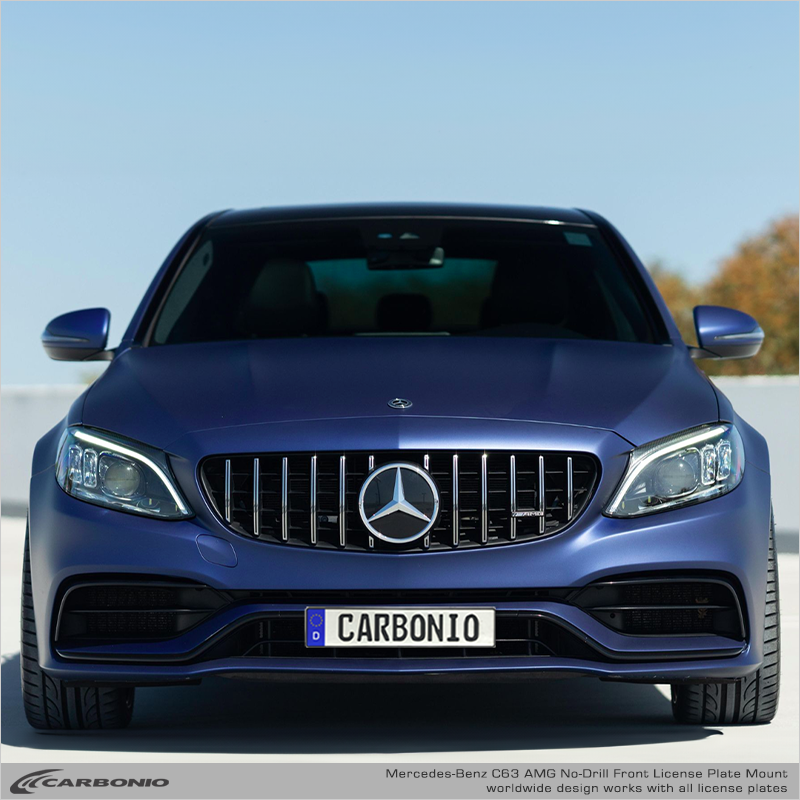 Mercedes-Benz C63 AMG (2016-2025) No-Drill Front License Plate Mount
