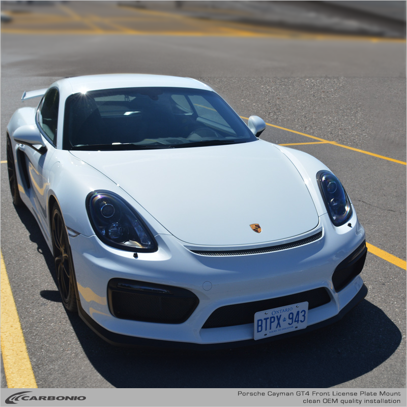 Porsche Cayman GT4 (981 body 2015-2019) No Drill License Plate Mount