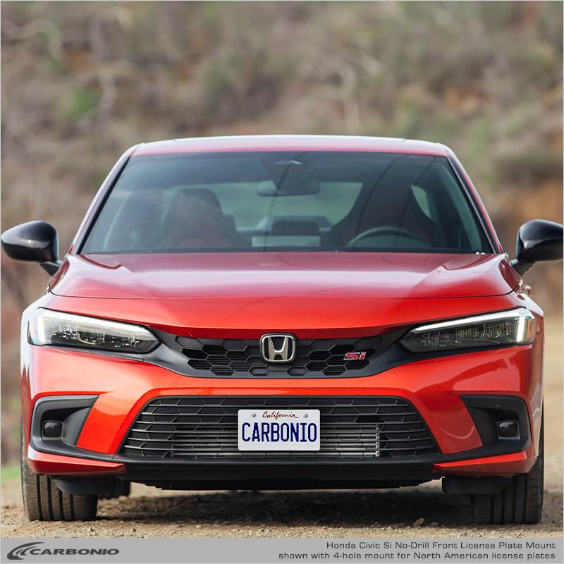 Honda Civic Si Sport Touring No Drill Front License Plate Mount 2022