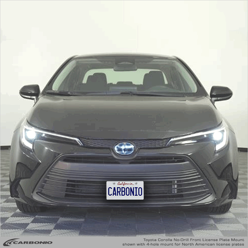 Toyota Corolla Hatchback / Sedan (2020-2026) No-Drill Front License Plate Mount