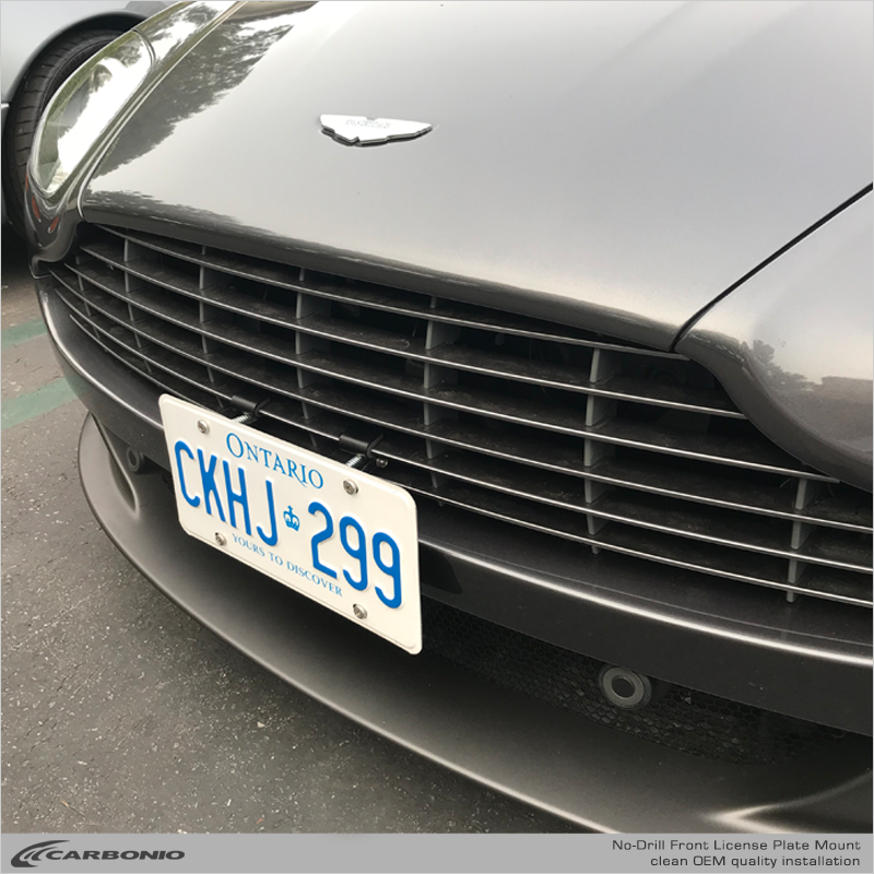 Aston Martin DB9 No-Drill Front License Plate Mount