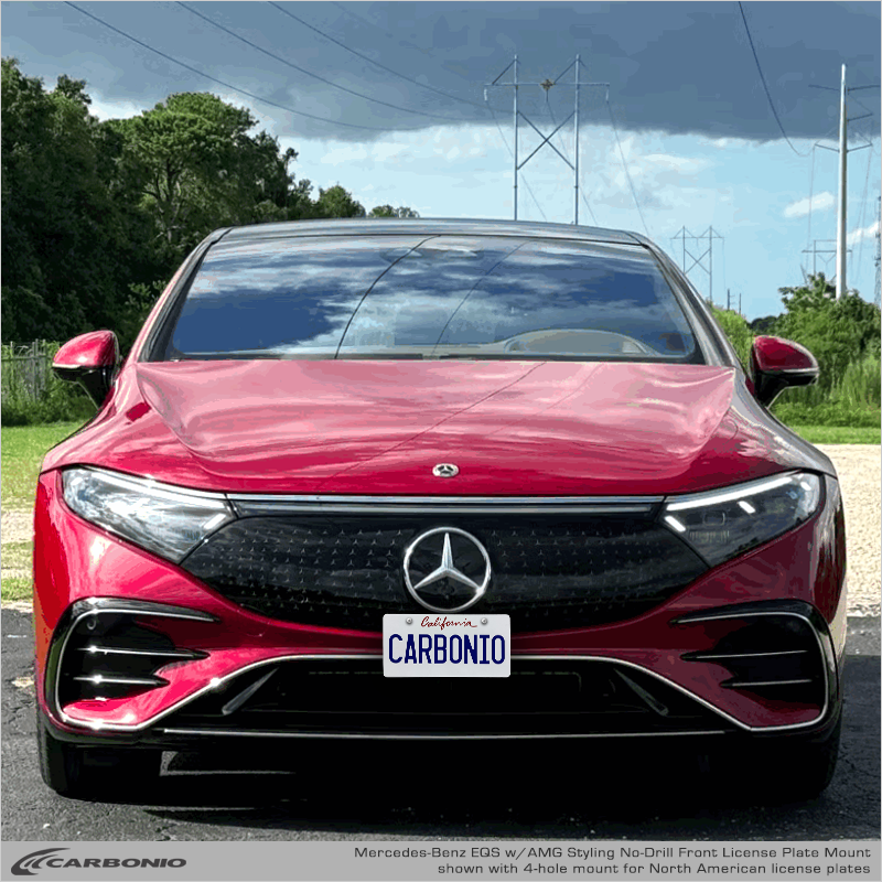 Mercedes-Benz EQS Sedan (2022-2027) No-Drill Front License Plate
