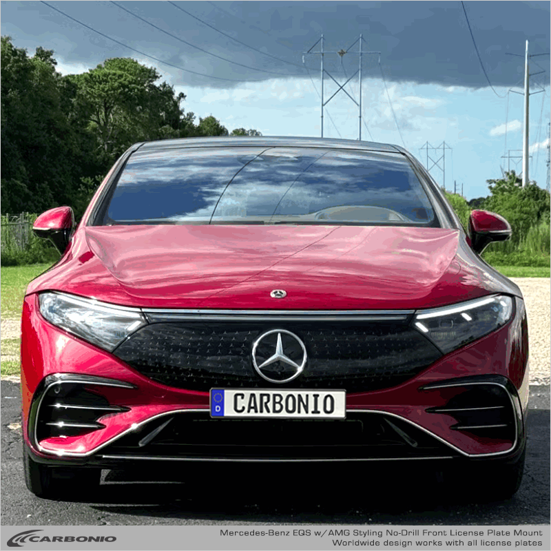 Mercedes-Benz EQS Sedan (2022-2026) No-Drill Front License Plate Mount