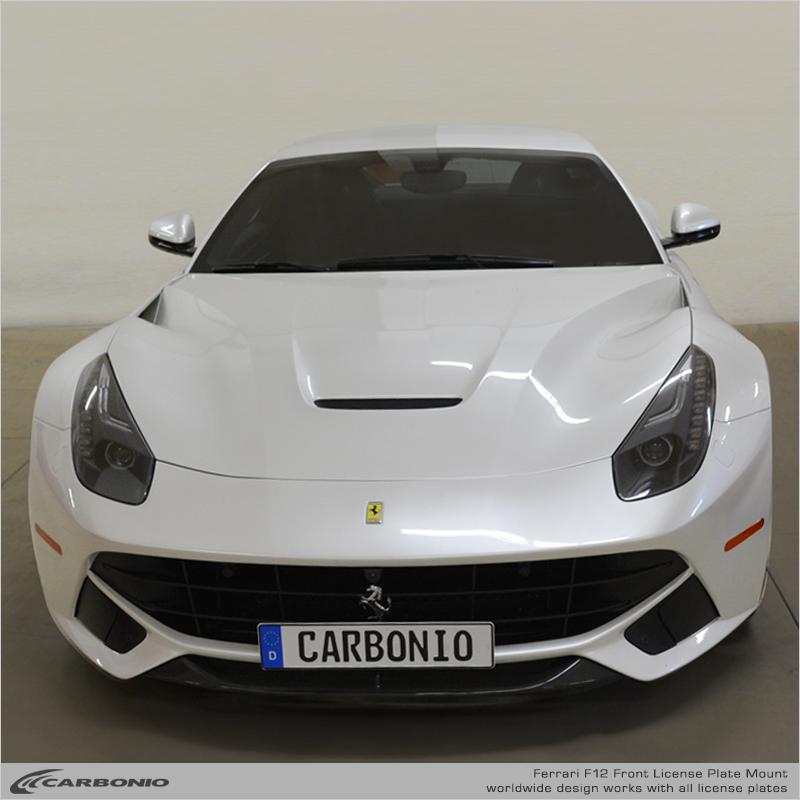 Ferrari F12 No-Drill Front License Plate Mount