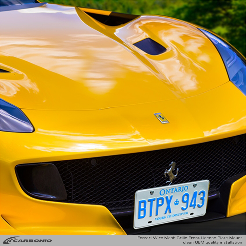 Ferrari F12 TDF License Plate Mount