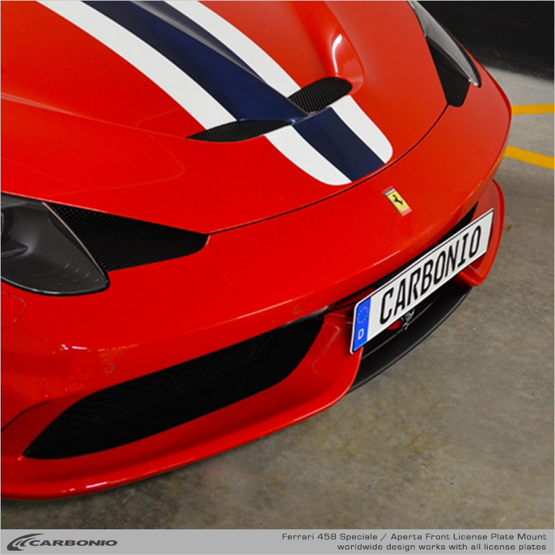 Ferrari F458 Speciale & Aperta License Plate Mount