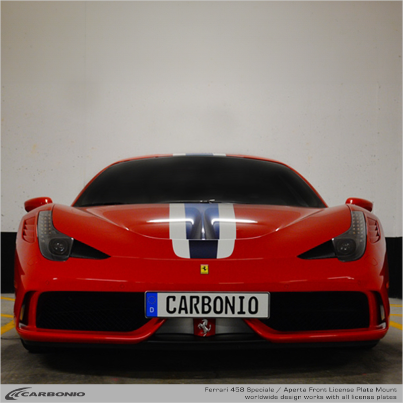 Ferrari F458 Speciale & Aperta License Plate Mount