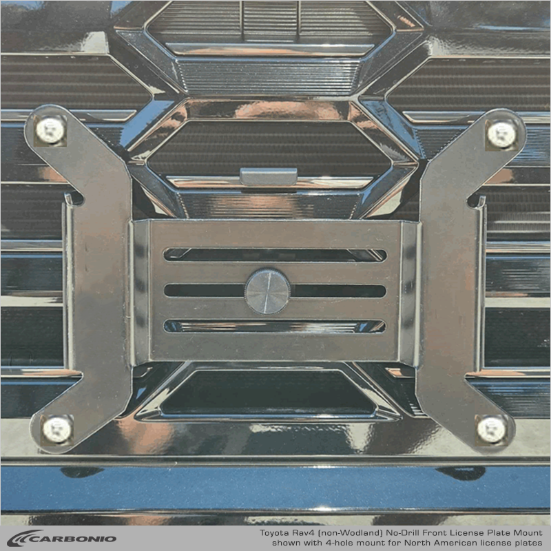 Soporte frontal para matrícula sin taladro para Toyota Rav4 (2026-2027)