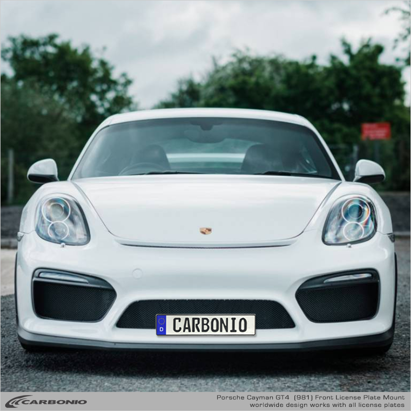 Porsche Cayman GT4 (981 body 2015-2019) No Drill License Plate Mount