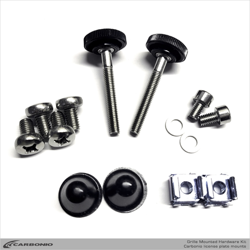 Hardware Kit for Grille Mounted License Plate Mounts