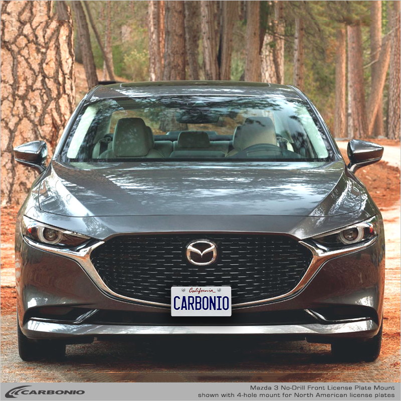 Mazda 3 (2019-2026) Front License Plate Mount
