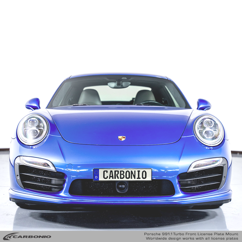Porsche 911 Turbo & Turbo S (991.1 body 2014-2016) No-Drill Front License Plate Mount
