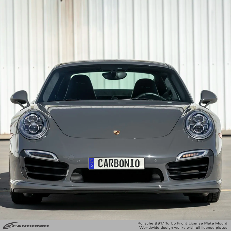 Porsche 911 Turbo & Turbo S (991.1 body 2014-2016) No-Drill Front License Plate Mount