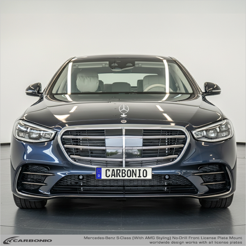 Mercedes-Benz S-Class (2021-2026) No-Drill Front License Plate Mount