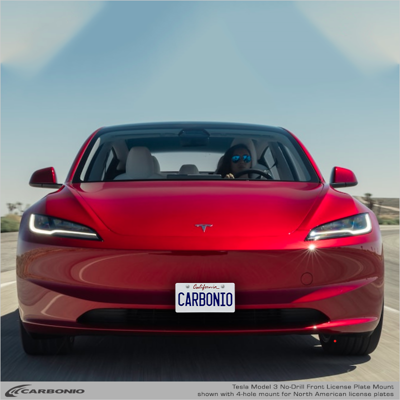 Tesla Model 3 (2024-2026) No Drill License Plate Mount