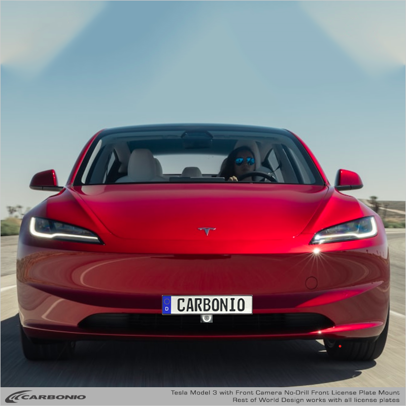 Soporte De Placa Sin Taladro Para Tesla Model 3 (2024-2026)