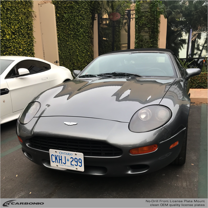 Aston Martin Vantage (1993-2026) Support de Plaque d'Immatriculation Avant Sans Perçage