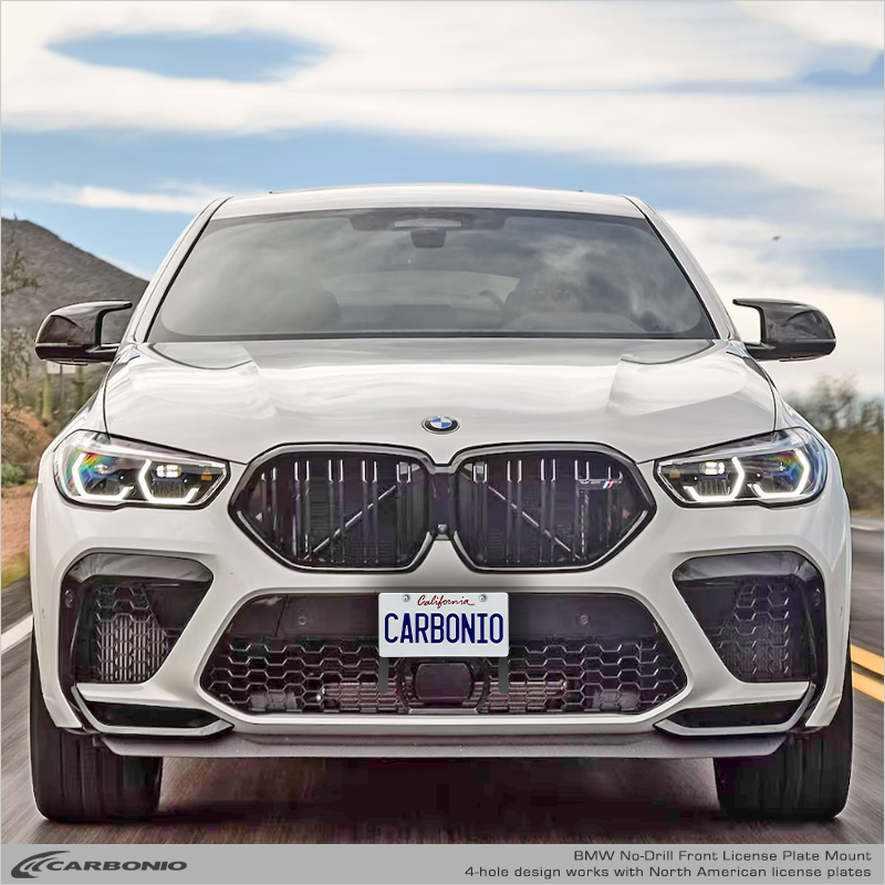 BMW X Series M (2014-2026 X3 M, X4 M, X5 M, X6 M) No-Drill Front License Plate Mount