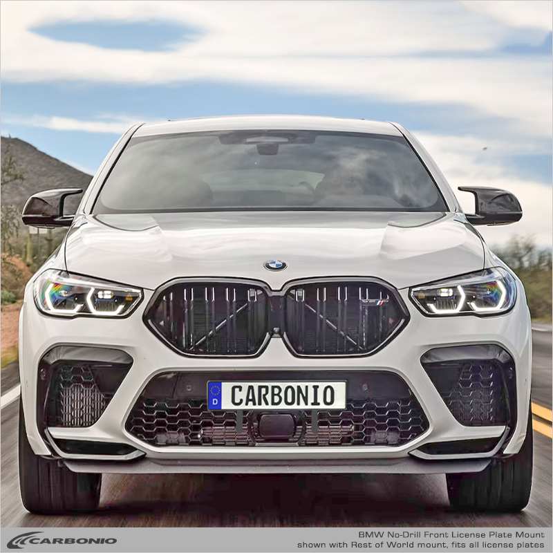 BMW X Series M (2014-2026 X3 M, X4 M, X5 M, X6 M) No-Drill Front License Plate Mount