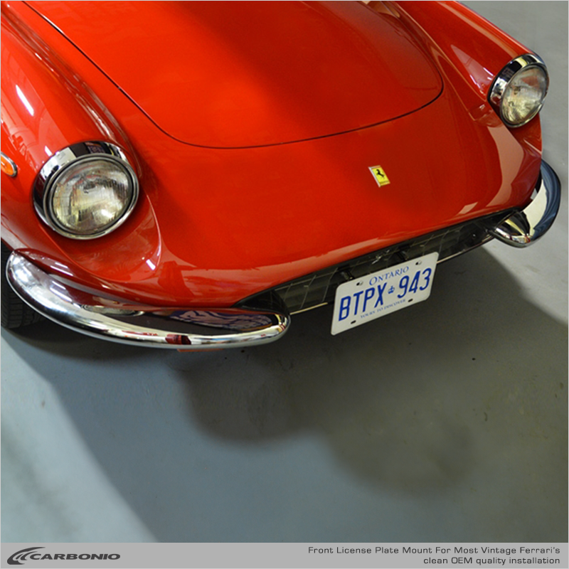 1948 - 1989 Ferrari Models License Plate Mount (for egg-crate grille)