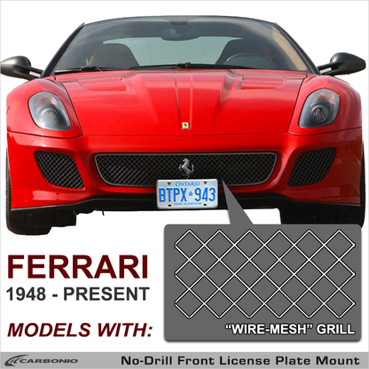 1948 - Present: Ferrari License Plate Mount (for wire-mesh grille)