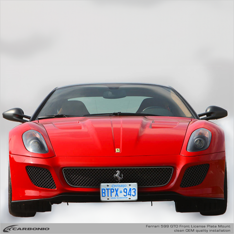 1948 - Present: Ferrari License Plate Mount (for wire-mesh grille)