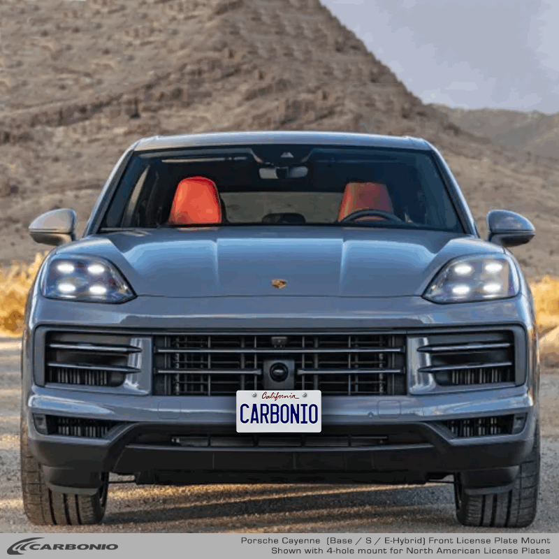 Porsche Cayenne (2019-2027) No-Drill Front License Plate Mount