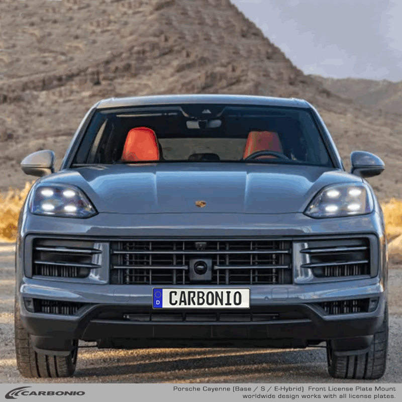 Porsche Cayenne (2019-2027) No-Drill Front License Plate Mount