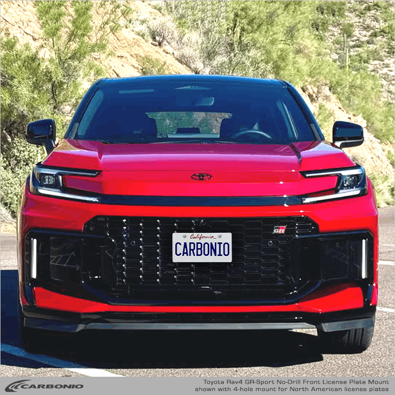 Car Plate Rav Toyota Rav4 (2026+) No-Drill Front License Plate Mount – Carbonio