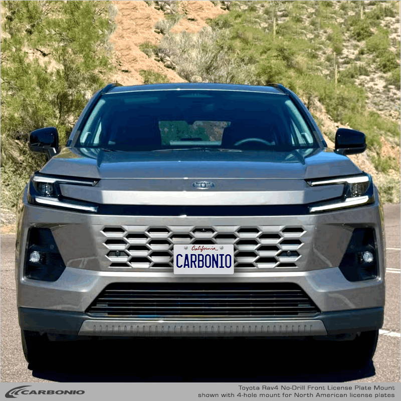 Toyota Rav4 (2026+) Soporte Delantero para Matrícula Sin Taladrar