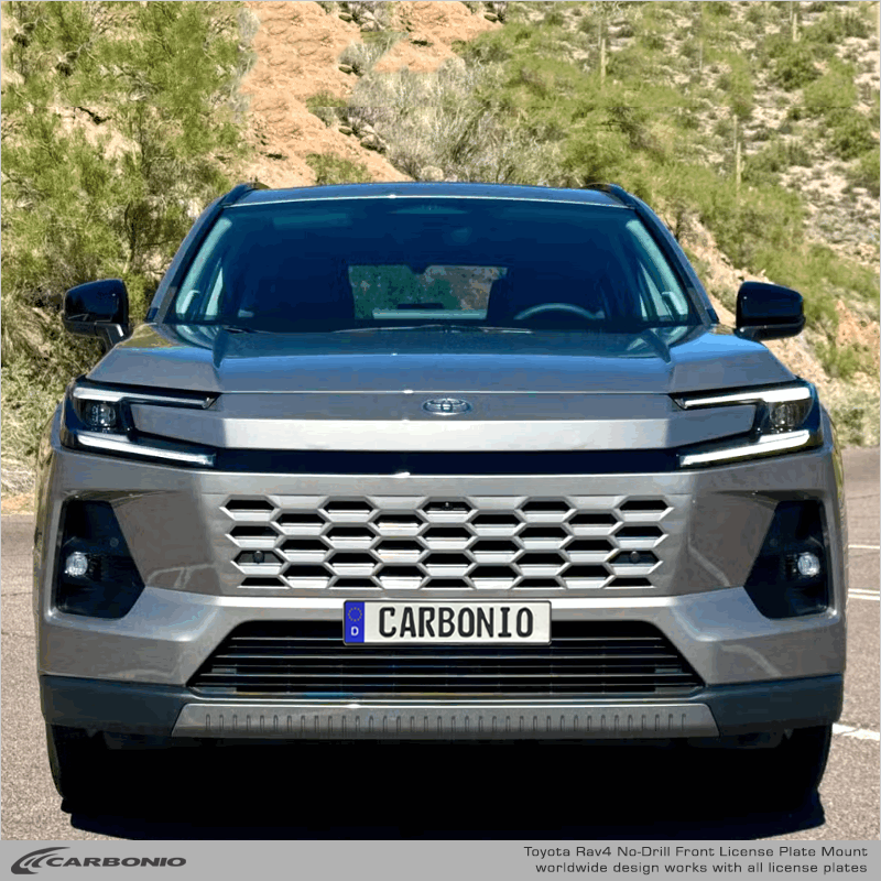 Toyota Rav4 (2026+) No-Drill Front License Plate Mount