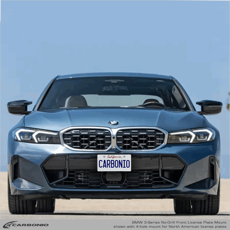 BMW Série 3 (2019-2026) Support de plaque d'immatriculation avant sans perçage