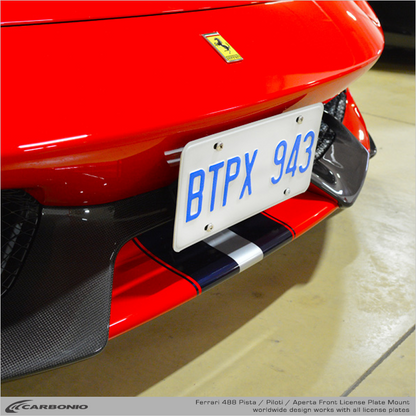 Ferrari 488 Pista License Plate Mount